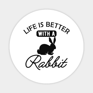 Rabbit - Life is better with a rabbit Magnet